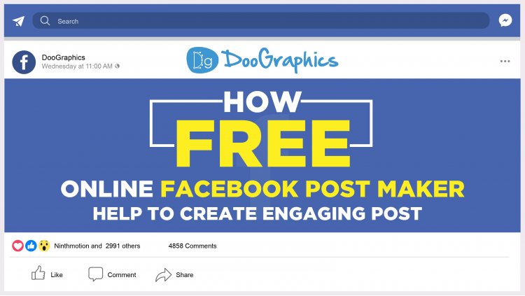 How Free online facebook post maker help to create engaging post